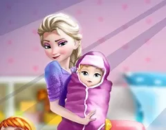 Frozen  Games, Elsa Baby Care, Games-kids.com