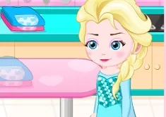 Frozen  Games, Elsa Baby Lovers Make Cookies, Games-kids.com