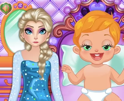 Frozen  Games, Elsa Babysitter, Games-kids.com