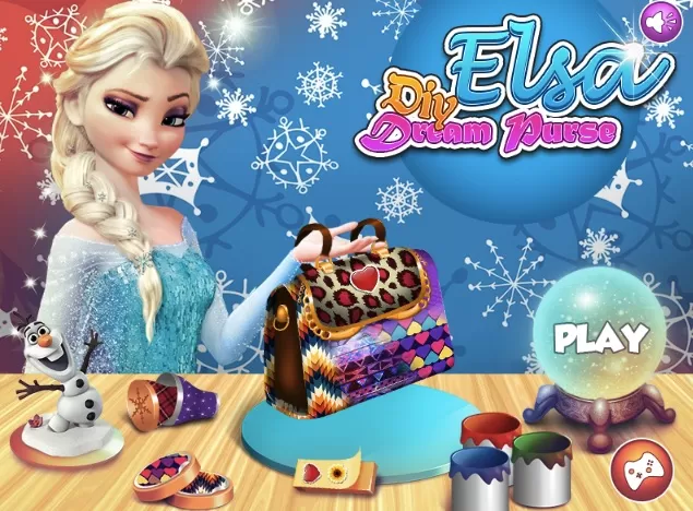 Frozen  Games, Elsa Bags Designer, Games-kids.com