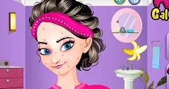 Frozen  Games, Elsa Banana Facial, Games-kids.com