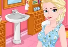 Frozen  Games, Elsa Bathroom Emergency, Games-kids.com