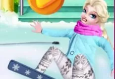 Frozen  Games, Elsa Calf First Aid, Games-kids.com