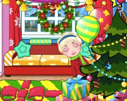 Frozen  Games, Elsa Celebrates Christmas , Games-kids.com