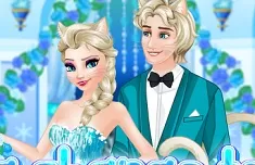 Frozen  Games, Elsa Change to Cat Queen Wedding, Games-kids.com