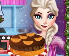 Frozen  Games, Elsa Christmas Cake, Games-kids.com
