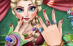 Frozen  Games, Elsa Christmas Manicure, Games-kids.com