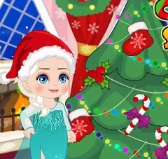 Frozen  Games, Elsa Christmas Slacking, Games-kids.com