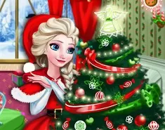 Frozen  Games, Elsa Christmas Tree, Games-kids.com