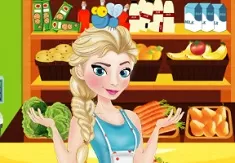 Frozen  Games, Elsa Cleaning the Supermarket, Games-kids.com