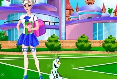 Frozen  Games, Elsa College, Games-kids.com