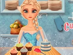 Frozen  Games, Elsa Cooking Cupcakes, Games-kids.com
