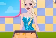 Frozen  Games, Elsa Cooking Spicy Fruit and Apple Cake, Games-kids.com