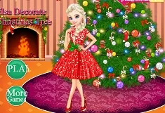 Frozen  Games,  Elsa Decorate the Christmas Tree, Games-kids.com