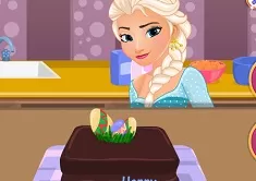 Frozen  Games, Elsa Easter Cake Preparation, Games-kids.com