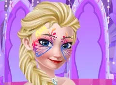 Frozen  Games, Elsa Face Paint, Games-kids.com