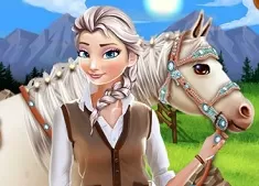 Frozen  Games, Elsa Horse Caring, Games-kids.com