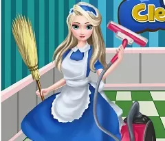 Frozen  Games, Elsa House Cleaning, Games-kids.com