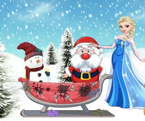 Frozen  Games, Elsa is Helping Santa, Games-kids.com