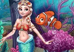 Frozen  Games, Elsa Mermaid Dress up 2, Games-kids.com