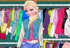 Frozen  Games, Elsa Modern Fashion, Games-kids.com