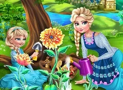 Frozen  Games, Elsa Mommy  Gardening, Games-kids.com