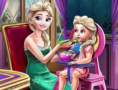 Frozen  Games, Elsa Mommy Toddler Feed, Games-kids.com