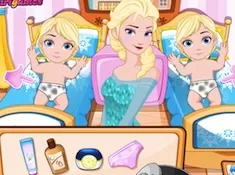 Frozen  Games, Elsa Nursing Baby Twins, Games-kids.com