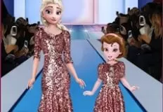 Frozen  Games, Elsa Parent Child Outfit Collection, Games-kids.com