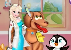 Frozen  Games, Elsa Pet Hospital, Games-kids.com