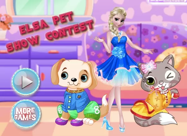 Frozen  Games, Elsa Pet Show Contest , Games-kids.com