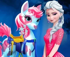 Frozen  Games, Elsa Pony Care, Games-kids.com