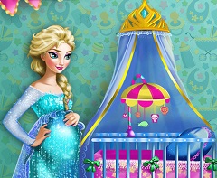 Elsa Pregnant Baby Room  Decor  Frozen  Games 