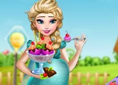 Frozen  Games, Elsa Pregnant Craving Ice Cream, Games-kids.com