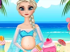 Frozen  Games,  Elsa Pregnant Ice Cream , Games-kids.com