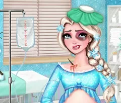Frozen  Games, Elsa Pregnant Injured 2, Games-kids.com