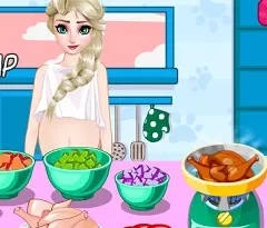 Frozen  Games, Elsa Pregnant Making Soup, Games-kids.com