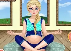 Frozen  Games, Elsa Pregnant Yoga, Games-kids.com