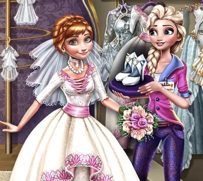 Frozen  Games, Elsa Preparing Annas Wedding, Games-kids.com