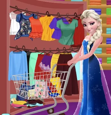 Frozen  Games, Elsa Summer Shopping, Games-kids.com