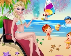 Frozen  Games, Elsa Summer Holiday, Games-kids.com