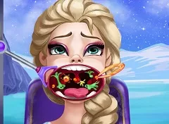 Frozen  Games, Elsa Throat Care, Games-kids.com