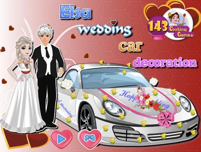 Frozen  Games, Elsa Wedding Car Decorations, Games-kids.com