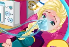 Frozen  Games, Elsas Stomach Virus, Games-kids.com