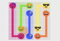 Puzzle Games, Emoji Flow, Games-kids.com