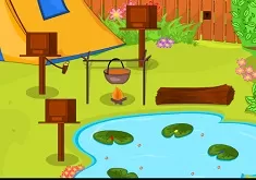 Puzzle Games, Escape From the Backcountry Camp, Games-kids.com