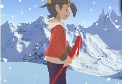 Pokemon Games, Ethan Pokemon Skiing, Games-kids.com