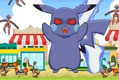 Pokemon Games, Evil Pikachu Rampage, Games-kids.com