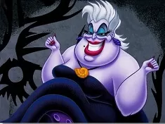 Little Mermaid Games, Evil Ursula Puzzle, Games-kids.com