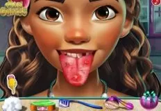 Moana Games, Exotic Princess Tongue Doctor, Games-kids.com